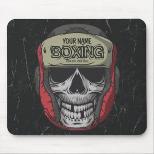 Gepersonaliseerde Boxer Fight Club Skeleton Boxing Muismat