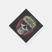 Gepersonaliseerde Boxer Fight Club Skeleton Boxing Servet (Hoek)