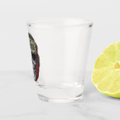 Gepersonaliseerde Boxer Fight Club Skeleton Boxing Shot Glas (Rechts)