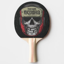 Gepersonaliseerde Boxer Fight Club Skeleton Boxing Tafeltennisbatje