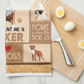 Gepersonaliseerde Boxer Hondendeken, Hondenliefheb Theedoek (Quarter Fold)