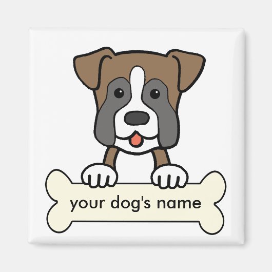 Gepersonaliseerde Boxer Magneet (Voorkant)