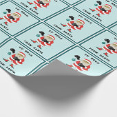 Gepersonaliseerde Boxing Holiday Gift Cadeaupapier (Hoek)