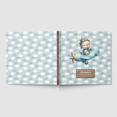 Gepersonaliseerde Boy Baby shower Gastboek Teddy B Gastenboek (Volledig)