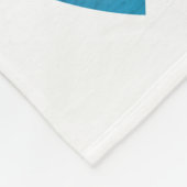 Gepersonaliseerde Boy Blue Hearts Valentijnsdag Fleece Deken (Hoek)