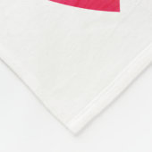 Gepersonaliseerde Boy Blue Red Hearts Valentijnsda Fleece Deken (Hoek)