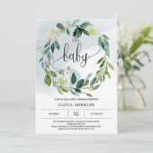 Gepersonaliseerde boy kleine pompoen baby shower kaart (Staand voorkant)