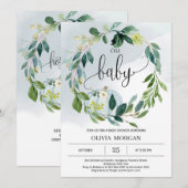 Gepersonaliseerde boy kleine pompoen baby shower kaart (Voorkant / Achterkant)