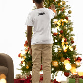 Gepersonaliseerde Boys Funny Christmas Quote Carto T-shirt