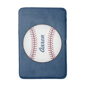 Gepersonaliseerde Boy's Kind Honkbal Badmat Rug (Voorkant Verticaal)