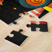 Gepersonaliseerde Boy's Steam Roller Legpuzzel (Zijkant)