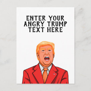 GEPERSONALISEERDE BOZE DONALD TRUMP BRIEFKAART