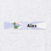 Gepersonaliseerde Brachiosaurus Strijklabels met N Labels (Design 1)