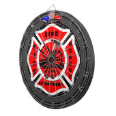 Gepersonaliseerde brandweer dartbord (Voorkant Rechts)
