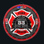 Gepersonaliseerde Brandweer Helm City Side Dartbord<br><div class="desc">De perfecte brandweerman geïnspireerd dartbord voor de brandweerman of brandweerman fan van de familie. Volledig aanpasbaar! Geniet ervan! *Bedankt voor uw service als u in welke hoedanigheid dan ook heeft gediend!</div>