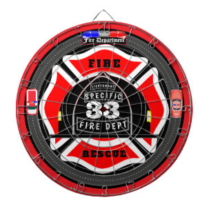Gepersonaliseerde Brandweer Helm City Side Dartbord