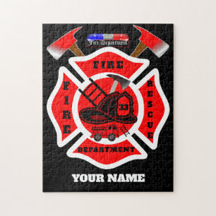 Gepersonaliseerde brandweer legpuzzel