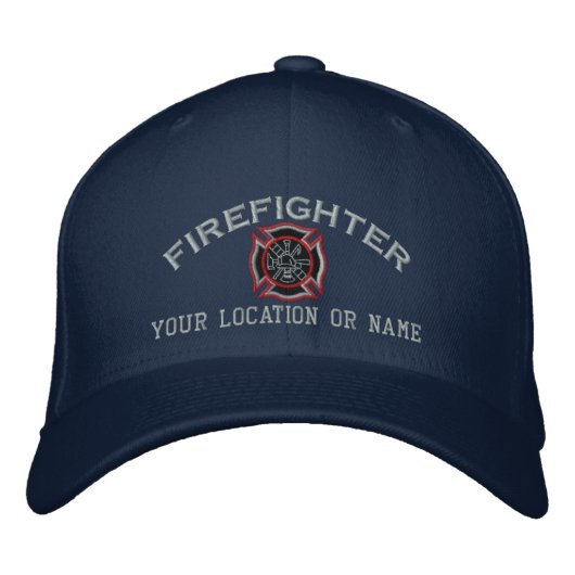 Gepersonaliseerde brandweerman Custom Pet borduurw (Voorkant)