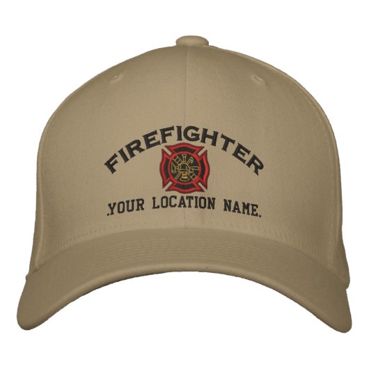Gepersonaliseerde brandweerman Custom Pet borduurw (Voorkant)