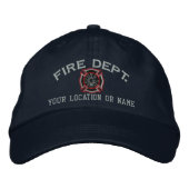 Gepersonaliseerde brandweerman Custom Pet borduurw (Voorkant)