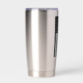 Gepersonaliseerde Brandweerman Dunne Rode Lijn Vla Geïsoleerde Drinkbeker (Voorkant)