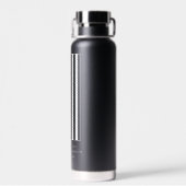 Gepersonaliseerde Brandweerman Dunne Rode Lijn Vla Waterfles (Achterkant)