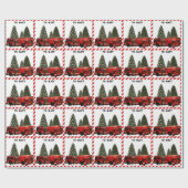 Gepersonaliseerde Brandweerman Holiday Gift Cadeaupapier (Vlak)