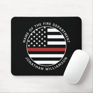 Gepersonaliseerde brandweerman Thin Red Line USA v Muismat