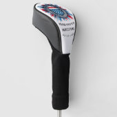 Gepersonaliseerde brandweermonogram GO Golfheadcover (Schuin)