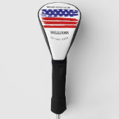 Gepersonaliseerde brandweermonogram GO Golfheadcover (Voorkant)