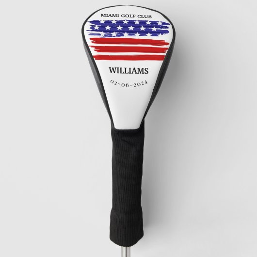 Gepersonaliseerde brandweermonogram GO Golfheadcover (Voorkant)