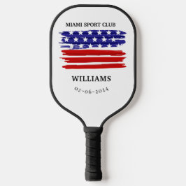 Gepersonaliseerde brandweermonogram pickleball paddle