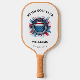 Gepersonaliseerde brandweermonogram pickleball paddle