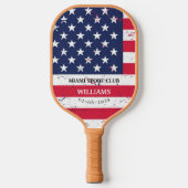 Gepersonaliseerde brandweermonogram pickleball paddle (Voorkant)