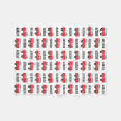 GEPERSONALISEERDE Brandweerwagen Kinder Deken (Voorkant (Horizontaal))