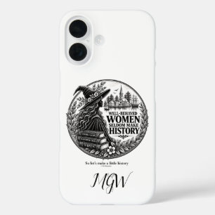 Gepersonaliseerde Brave Vrouwen Maken Geschiedenis iPhone 16 Hoesje