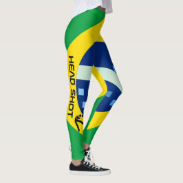 Gepersonaliseerde Braziliaanse Voetbalfan Leggings