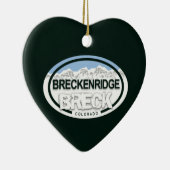 Gepersonaliseerde Breckenridge Colorado Rocky Moun Keramisch Ornament (Rechts)