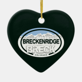 Gepersonaliseerde Breckenridge Colorado Rocky Moun Keramisch Ornament