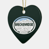 Gepersonaliseerde Breckenridge Colorado Rocky Moun Keramisch Ornament (Links)