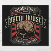 Gepersonaliseerde Breedhuis Etiket Bierbrouwerij P (Enkel label)