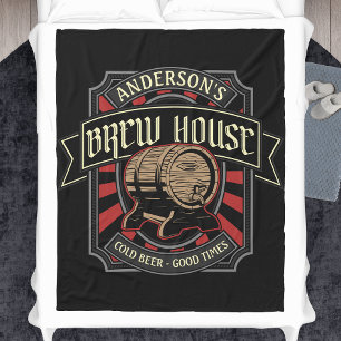 Gepersonaliseerde Breedhuis Etiket Bierbrouwerij P Fleece Deken