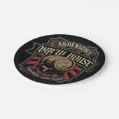 Gepersonaliseerde Breedhuis Etiket Bierbrouwerij P Papieren Bordje (Gekanteld)