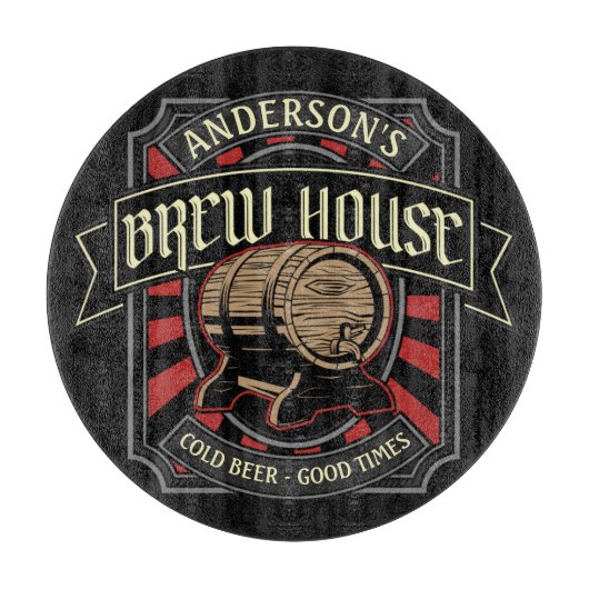 Gepersonaliseerde Breedhuis Etiket Bierbrouwerij P Snijplank (Voorkant)