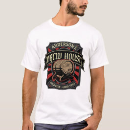 Gepersonaliseerde Breedhuis Etiket Bierbrouwerij P T-shirt