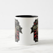 Gepersonaliseerde Breedhuis Etiket Bierbrouwerij P Tweekleurige Koffiemok (Center)