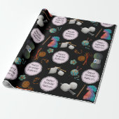 Gepersonaliseerde brek-/haaksgewijze meervoudige c cadeaupapier (Uitgerold)