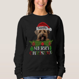 Gepersonaliseerde Briard Dog Merry Christmas Trui