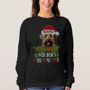 Gepersonaliseerde Briard Dog Merry Christmas Trui