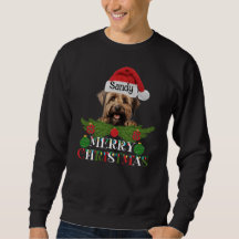 Gepersonaliseerde Briard Dog Merry Christmas